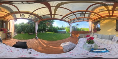 Krytá terasa s posezením